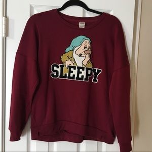 Disney Sweatshirt Sleepy Size Medium
